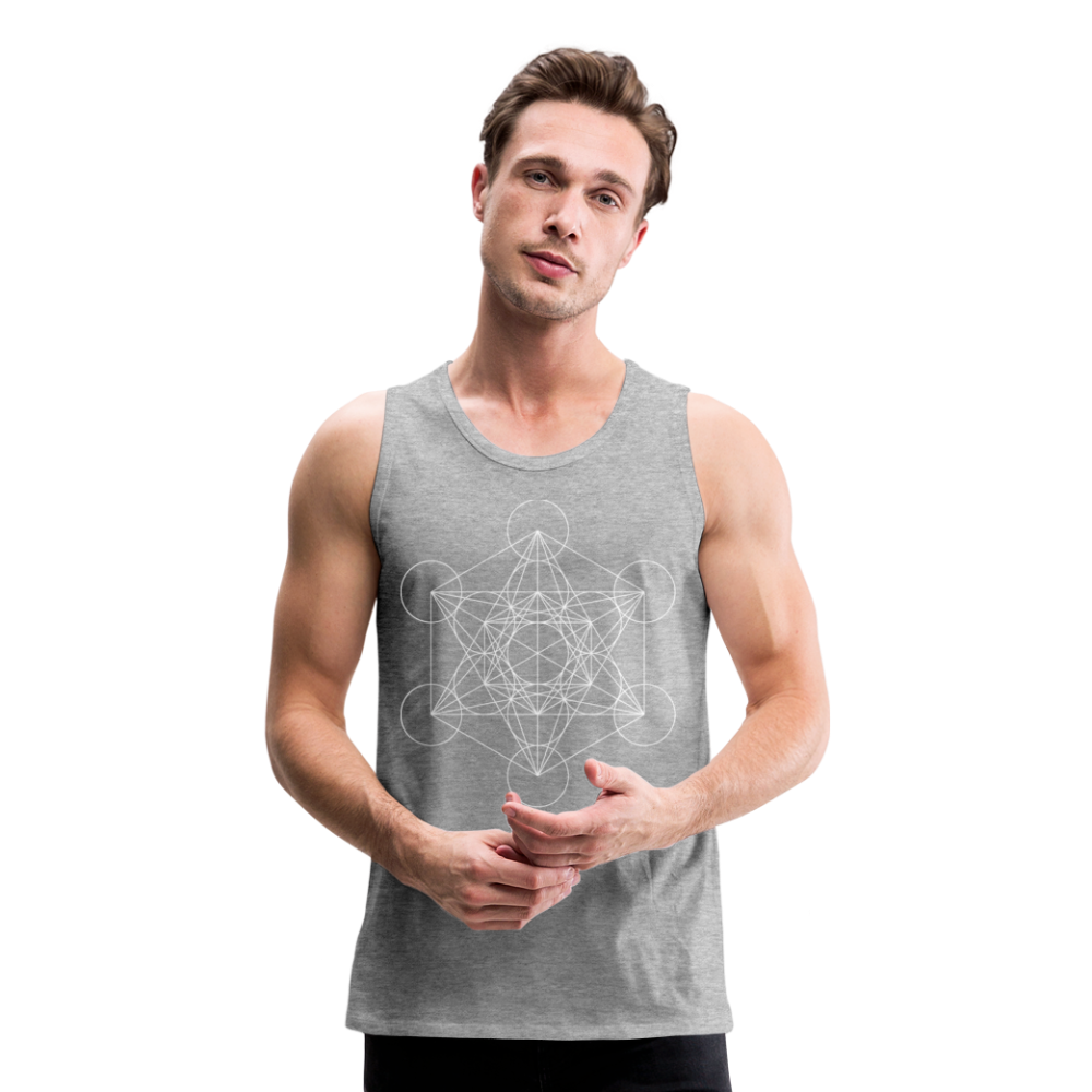 Metatron's Cube Men's Tank - heather gray