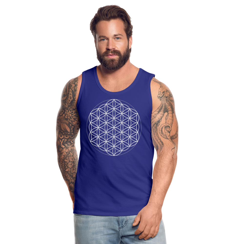 Flower of Life Men's Tank - royal blue