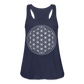 Women's Flowy Tank Top - Flower of Life - navy