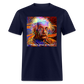 Trippy Einstein Unisex T-Shirt - navy