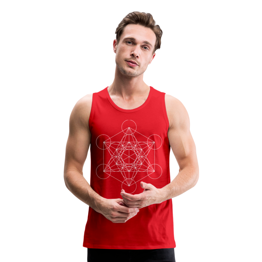 Metatron's Cube Men's Tank - red