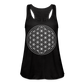 Women's Flowy Tank Top - Flower of Life - black