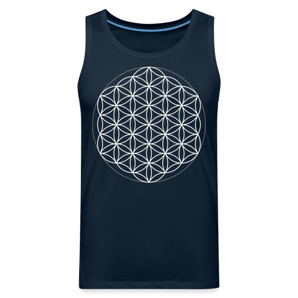 Flower of Life Men's Tank - deep navy