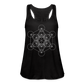 Women's Flowy Tank Top - Metatron's Cube - black