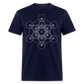 Metatron's Cube Unisex T-Shirt - navy