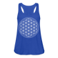 Women's Flowy Tank Top - Flower of Life - royal blue