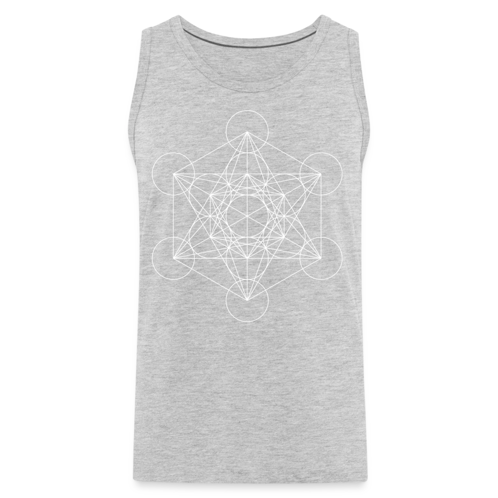 Metatron's Cube Men's Tank - heather gray